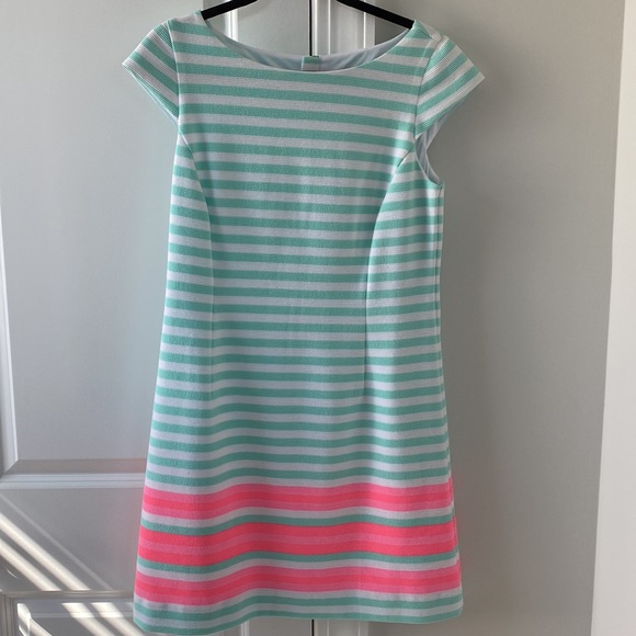 Lily Pulitzer Poolside Blue Color block dress size Medium NWT - Picture 1 of 6